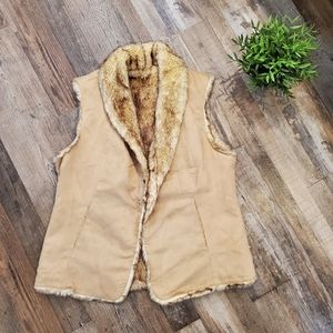 Crosby faux fur vest